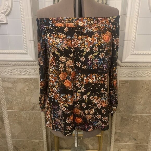 Daniel Rainn.  Size L.  Rayon/spandex. Stretch Jersey.  Tie.  Off Shoulder.  B52 - Picture 1 of 6